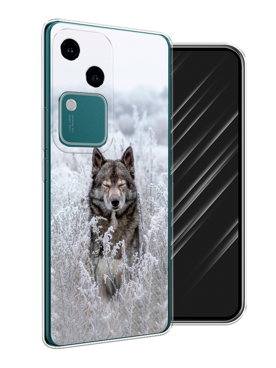 

Чехол Awog на Vivo V30/S18 "Волк в поле", Белый;черный, 2610250-1