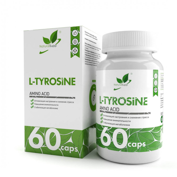 

Л-Тирозин NaturalSupp L-Tyrosine капсулы 60 шт., L-Tyrosine