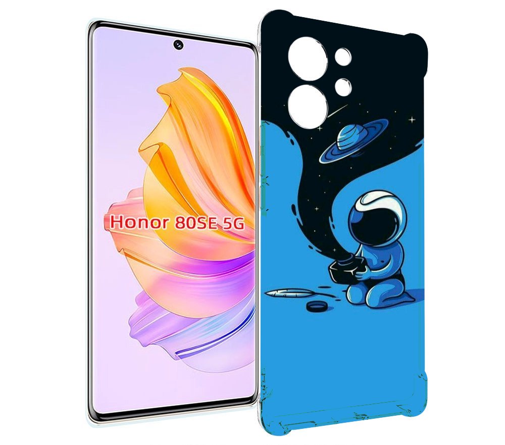 

Чехол MyPads космос из черной краски для Honor 80 SE, Прозрачный, Tocco