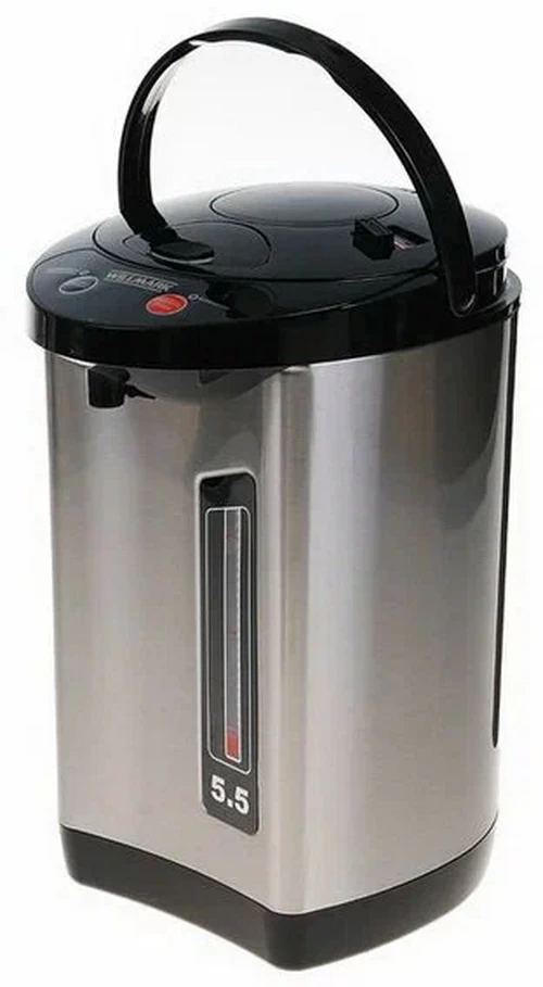 

Термопот WILLMARK WAP-553CS 5.5 л серебристый, черный, WAP-553CS
