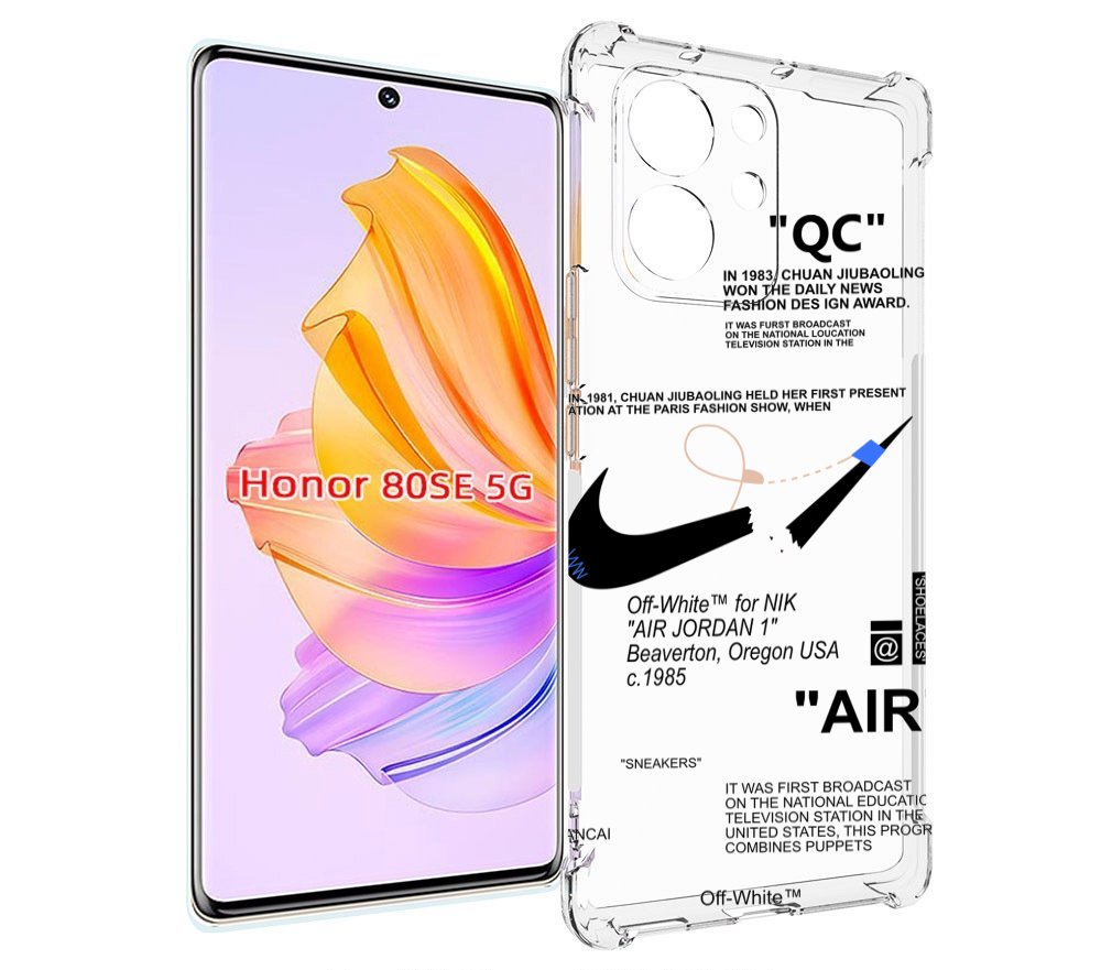 

Чехол MyPads коллаборация-найк для Honor 80 SE, Прозрачный, Tocco