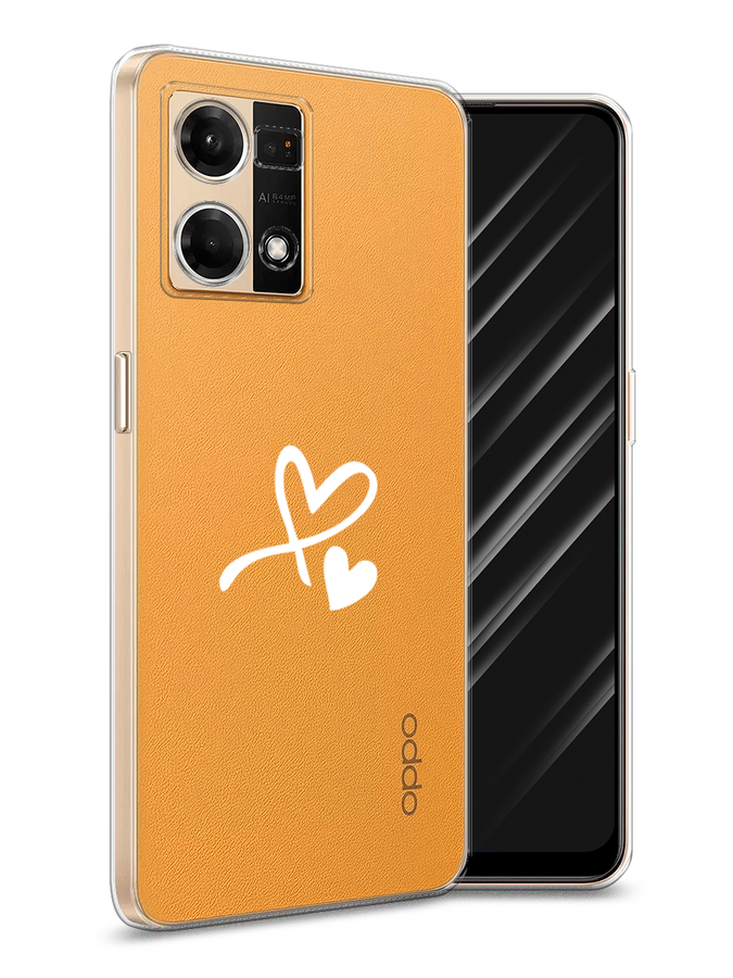 

Чехол Awog на Oppo Reno 8 4G "Сердечко минимализм", Белый, 2511450-6