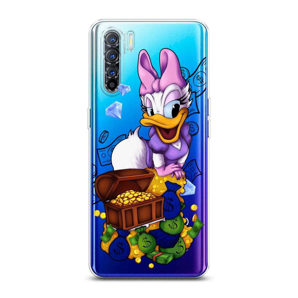 

Чехол на Oppo A91 "Rich Daisy Duck", Коричневый;белый;фиолетовый, 252450-6