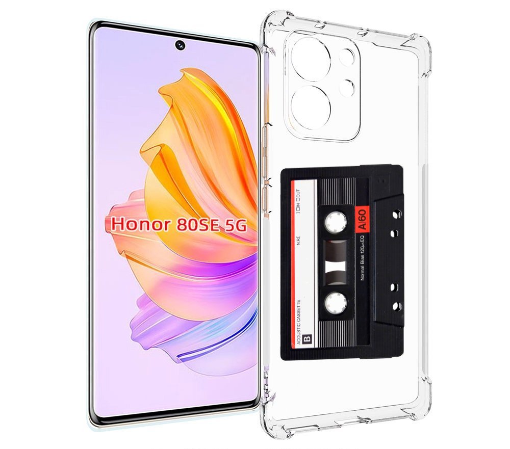

Чехол MyPads касета для Honor 80 SE, Прозрачный, Tocco