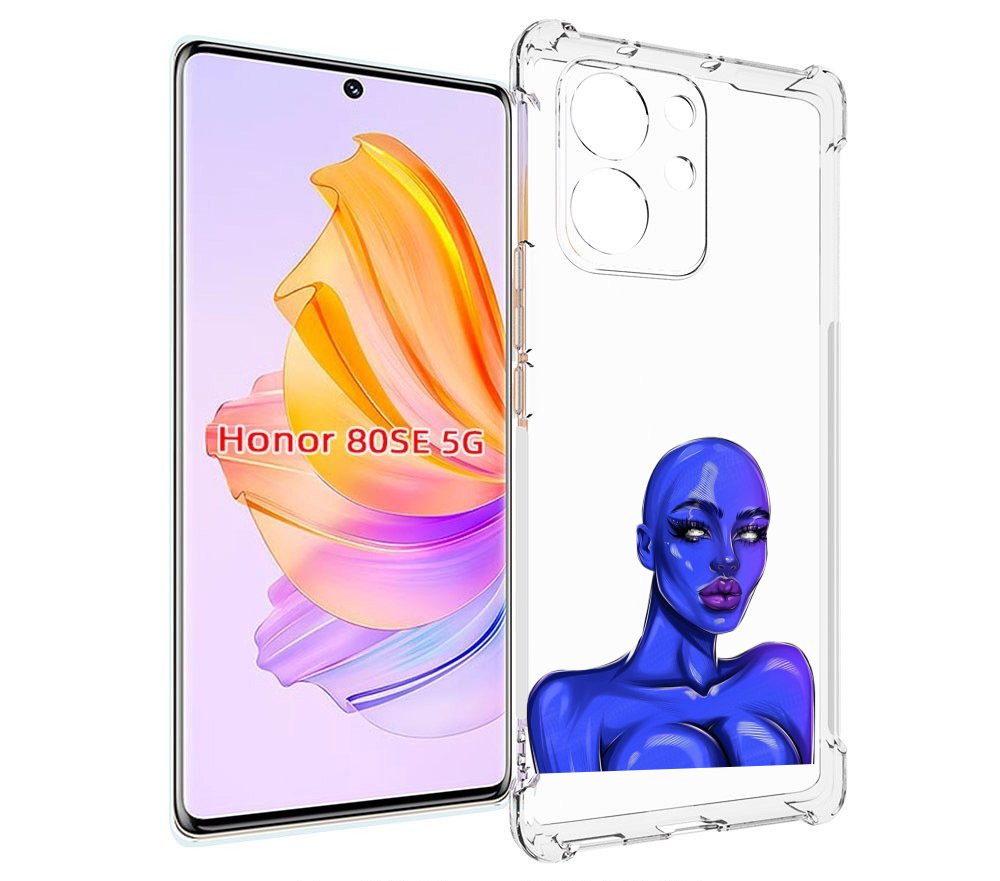 

Чехол MyPads инопланетянка для Honor 80 SE, Прозрачный, Tocco