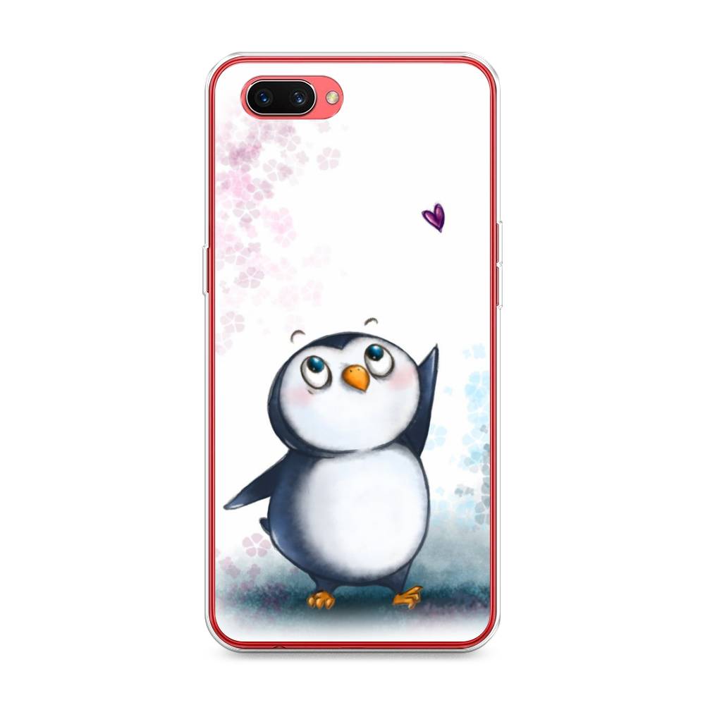 

Чехол Awog на Oppo A3s "Пингвин и сердечко", Разноцветный, 250650-1