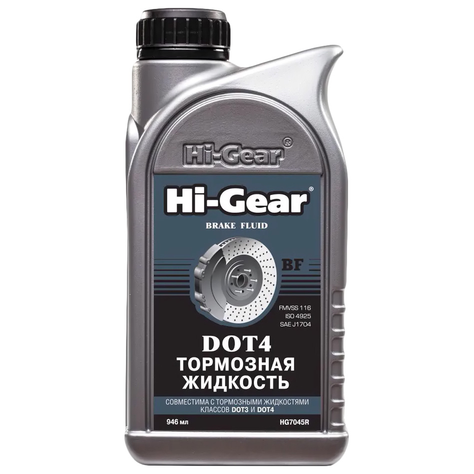 Жидкость Тормозная Dot4 Hi-Gear Brake Fluid 946Мл AGA арт. HG7045R