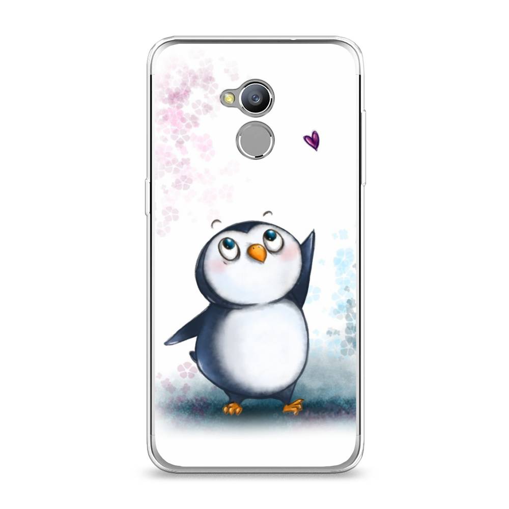 

Чехол Awog на ZTE Blade V7 Lite / ЗТЕ Блэйд V7 Lite "Пингвин и сердечко", 130450-1