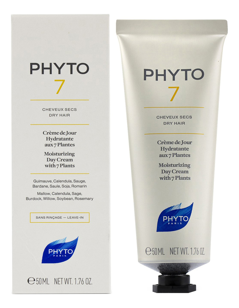 Крем для волос PhytosolbaPhyto 7 Creme De Jour Hydratation Brillance Aux 7 Plantes 50 мл