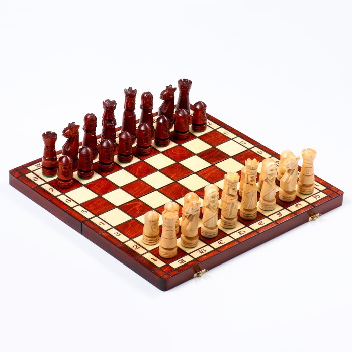 фото Шахматы ручной работы, 49 х 49 см, король h=12.5 см пешка h-6.5 см nobrand