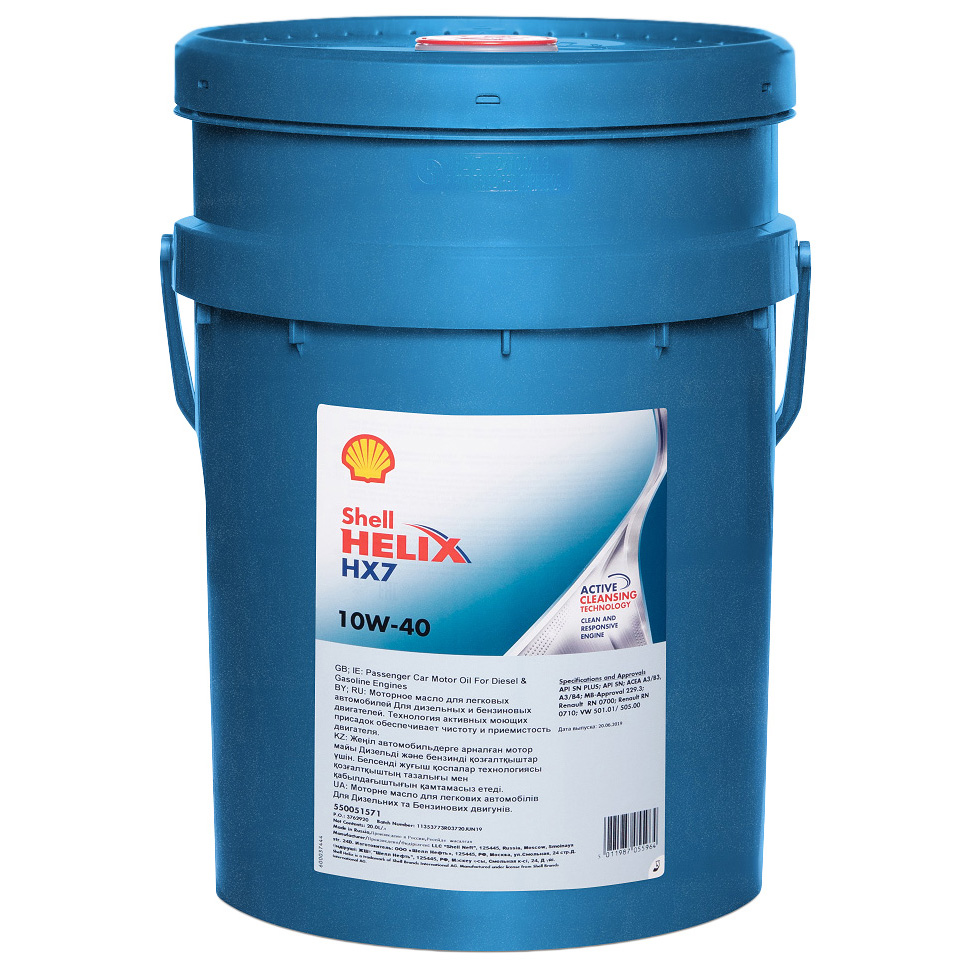 

Sнеll 10W40 (20L) Неliх Нх7_Масло Моторное Арi Sn+/Sn, Асеа А3/В3/В4, Мв 229.3, Vw 501.01/