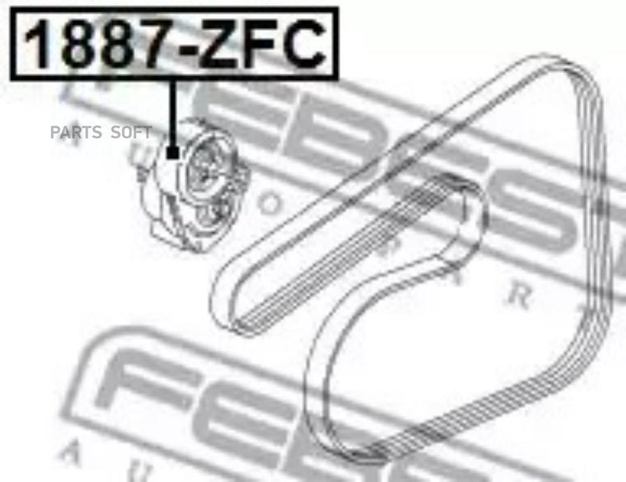 

FEBEST Ролик натяжной OPEL ASTRA J 2010-2015 FEBEST 1887-ZFC