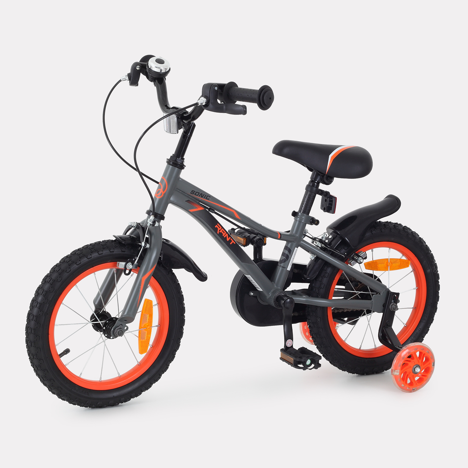 Велосипед двухколесный детский RANT Sonic графит комплект детский helios thermo soft графит р 150 155