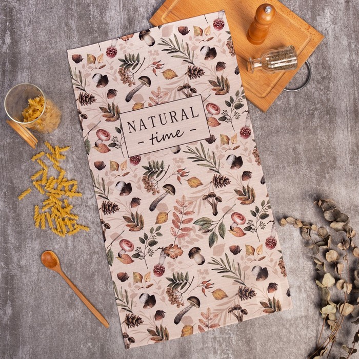 

Полотенце "Этель" Nature forest 40х73 см, 100% хл, репс 210 г/м2, Бежевый