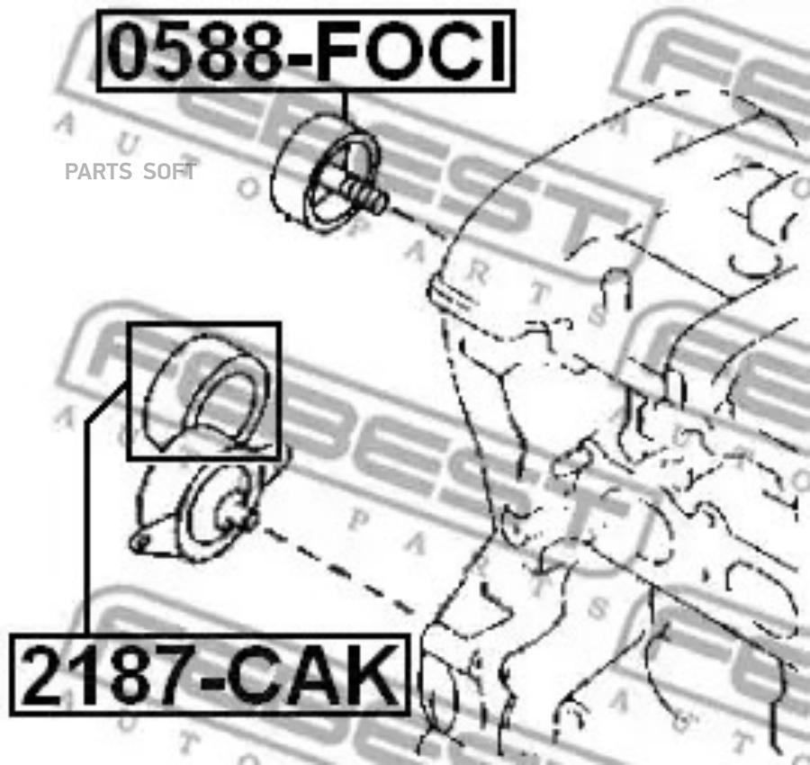 

FEBEST Ролик натяжной FEBEST 2187-CAK FEBEST 2187-CAK