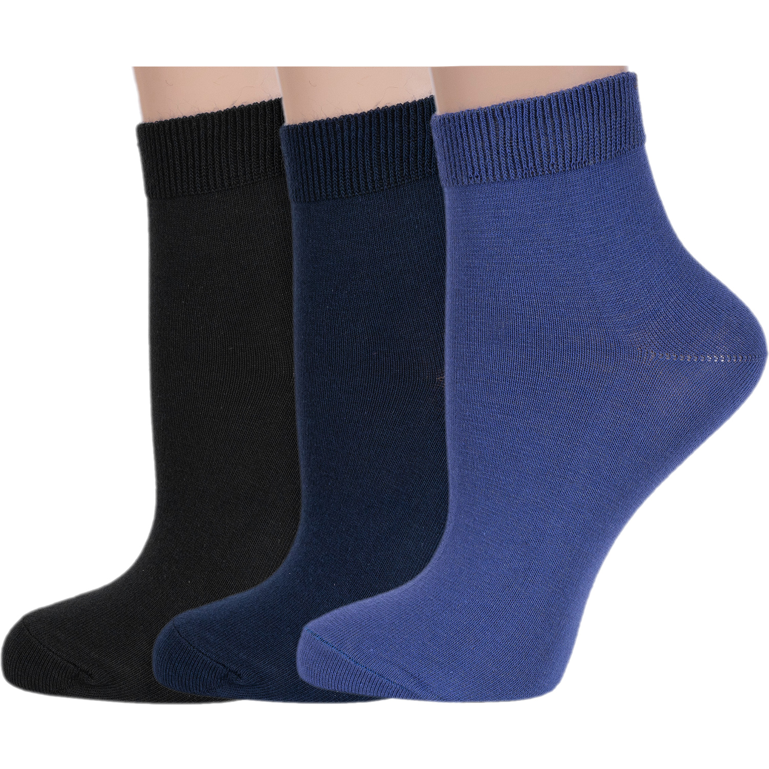 

Комплект носков женских Rusocks 3-С-420 синих; серых; черных 25, Синий;серый;черный, 3-С-420