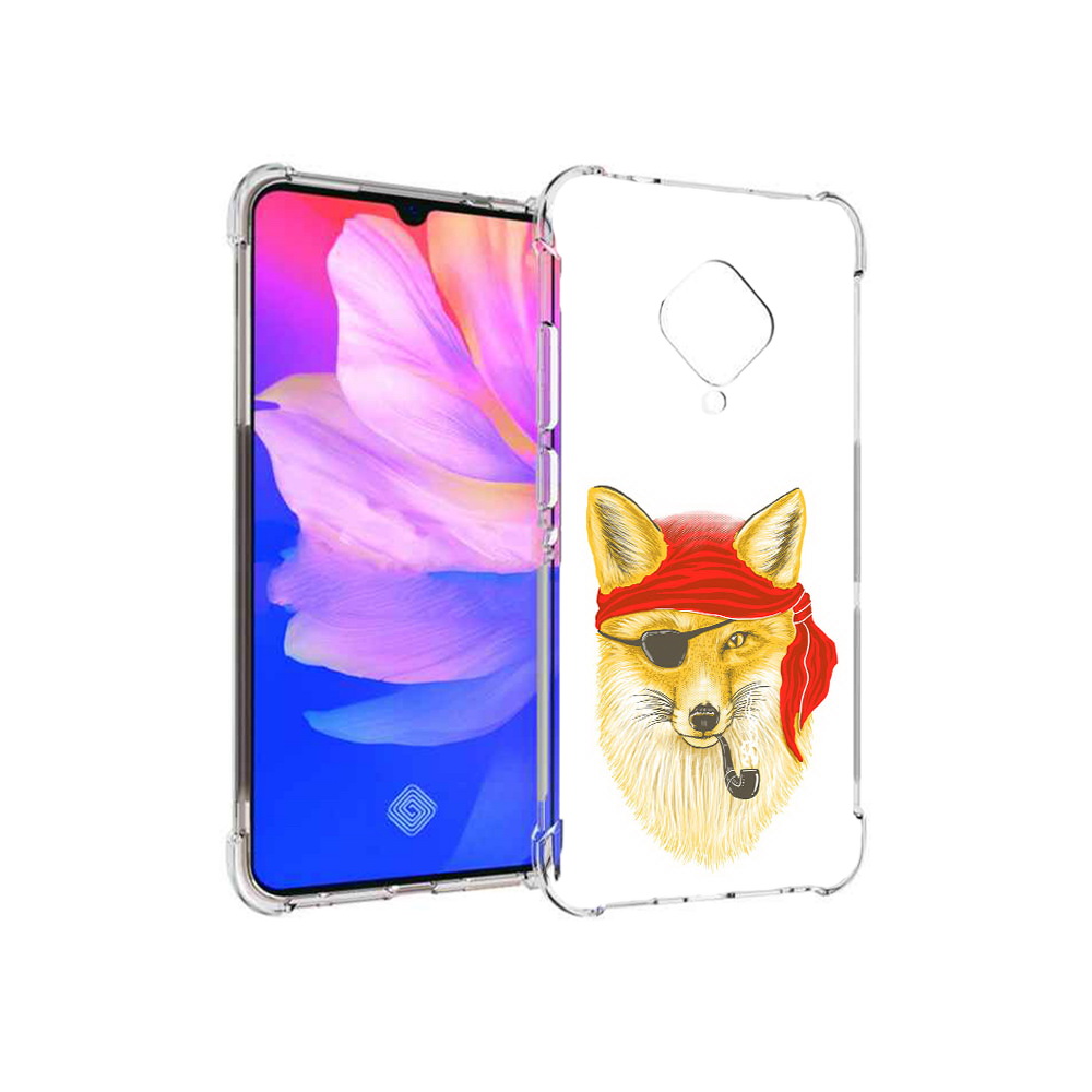 

Чехол MyPads Tocco для Vivo V17 лиса-пират (PT147343.378.440), Прозрачный, Tocco