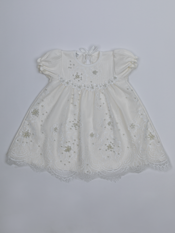Платье для девочек Clariss Нежный букет цв. бежевый р. 56 нарядное платье с пышными рукавами для девочек