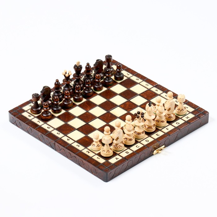 фото Шахматы "жемчуг", 28 х 28 см, король h=6.5 см, пешка h-3 см nobrand