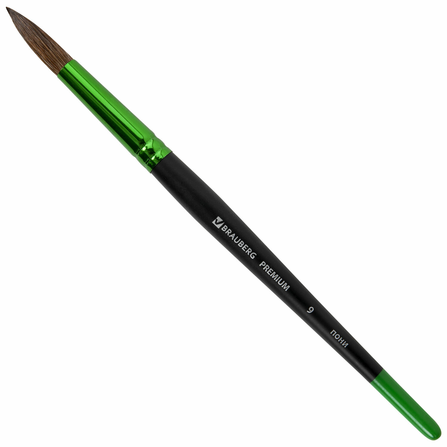 

Кисть из ворса пони № 9, Brauberg PREMIUM, 200988, 5 шт