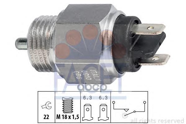 

FACET Датчик включения заднего хода 1шт