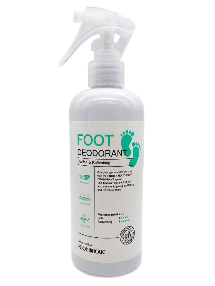 Дезодорант для ног с экстрактом мяты Foodaholic Foot Deodorant 300 мл дезодорант silver для спортивной обуви 100 мл sd2005 00 sd2005 00