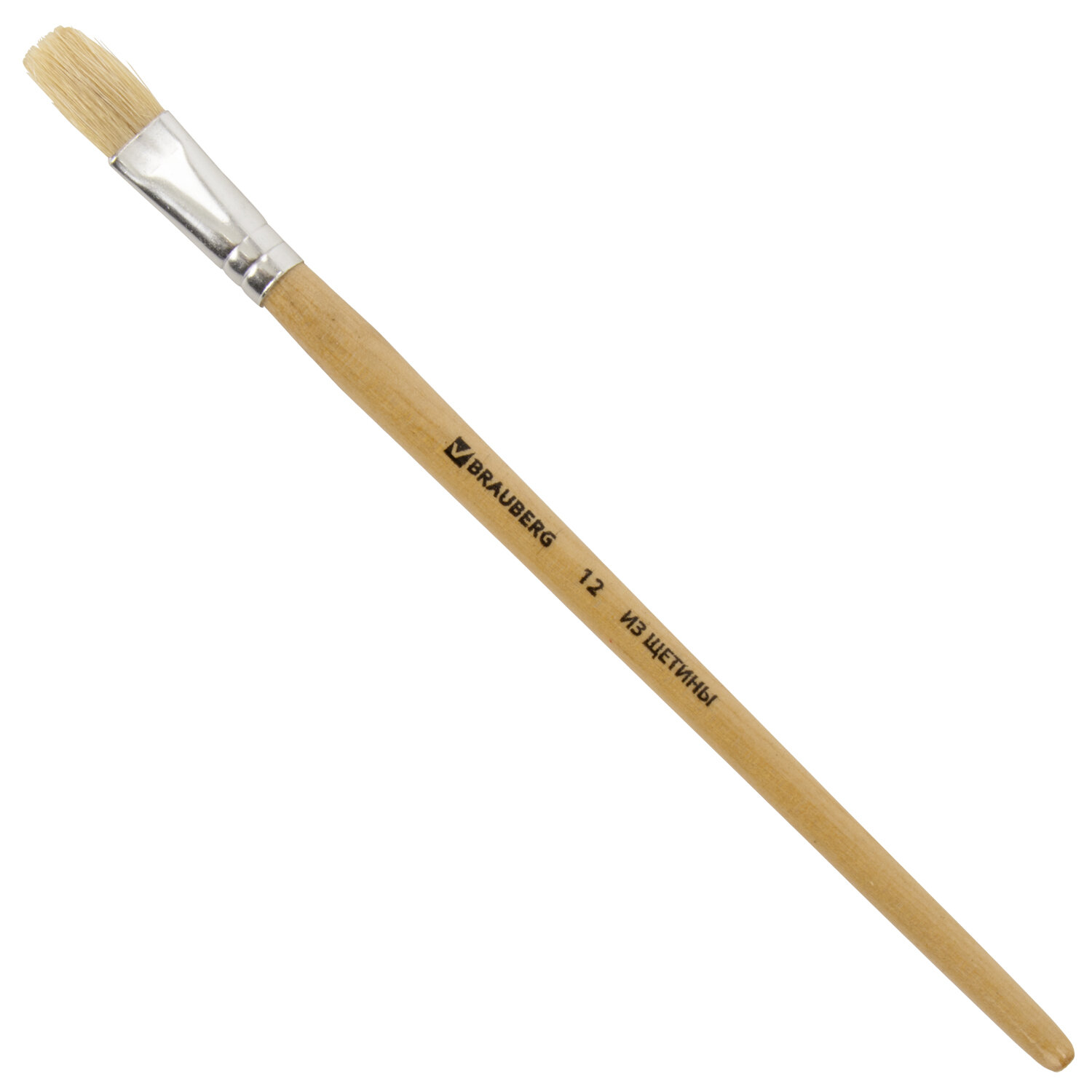 

Кисть Brauberg, щетина, плоская, № 12, 200204, 30 шт