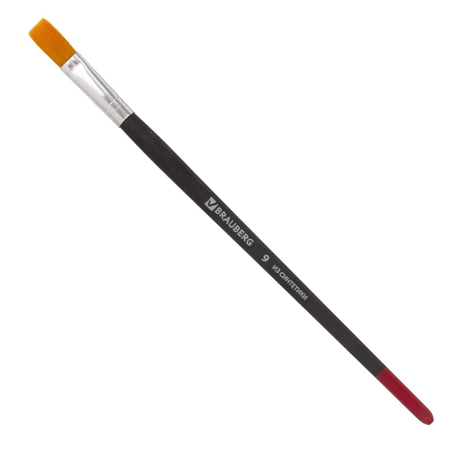 

Кисть Brauberg, синтетика, плоская, № 9, 200215, 30 шт