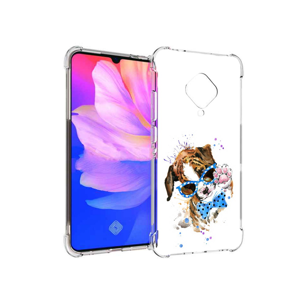 

Чехол MyPads Tocco для Vivo V17 лапочка (PT147343.378.434), Прозрачный, Tocco
