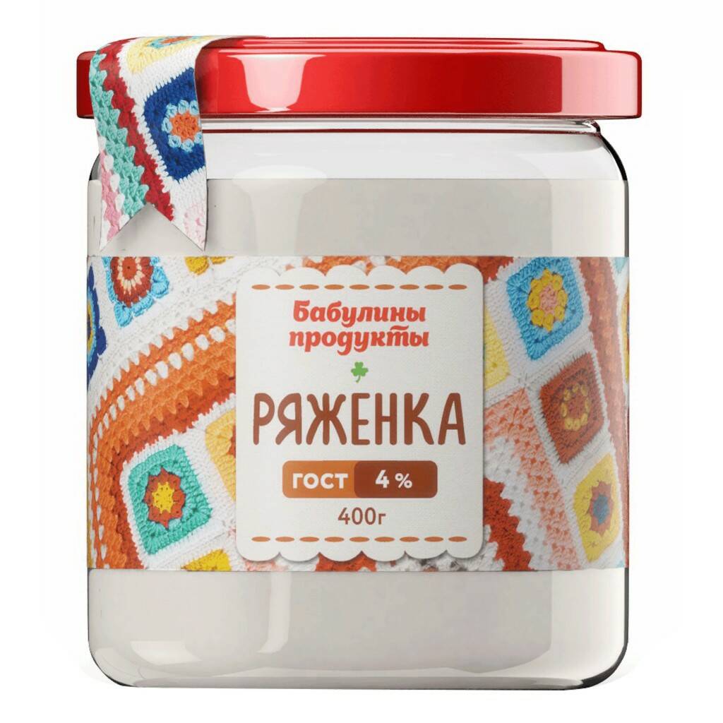 

Ряженка Бабулины продукты 2,5% 400 мл