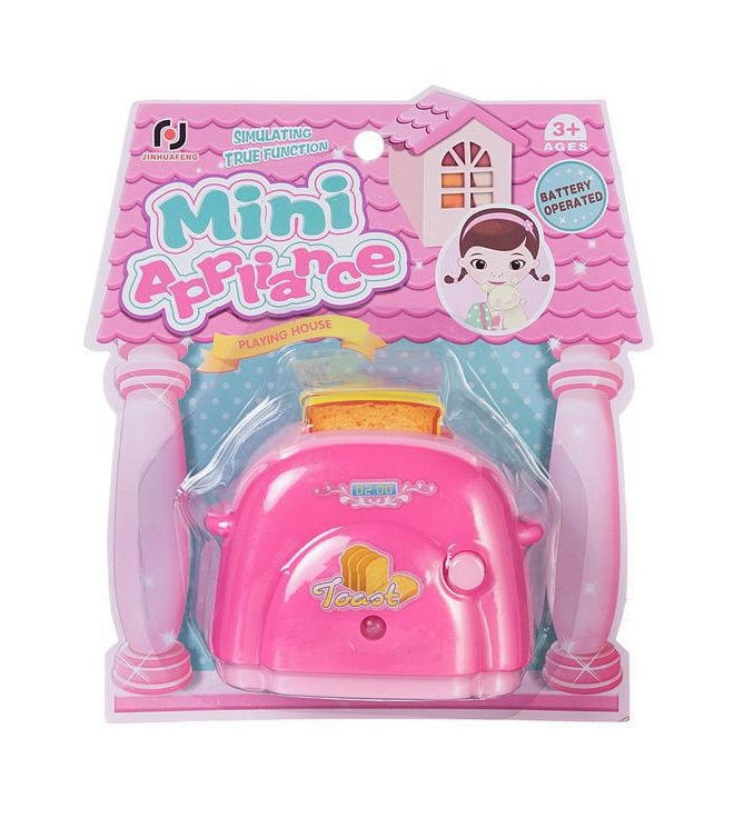 

Игрушечная техника Junfa Тостер-мини, серия Мой дом WK-B2132, Розовый