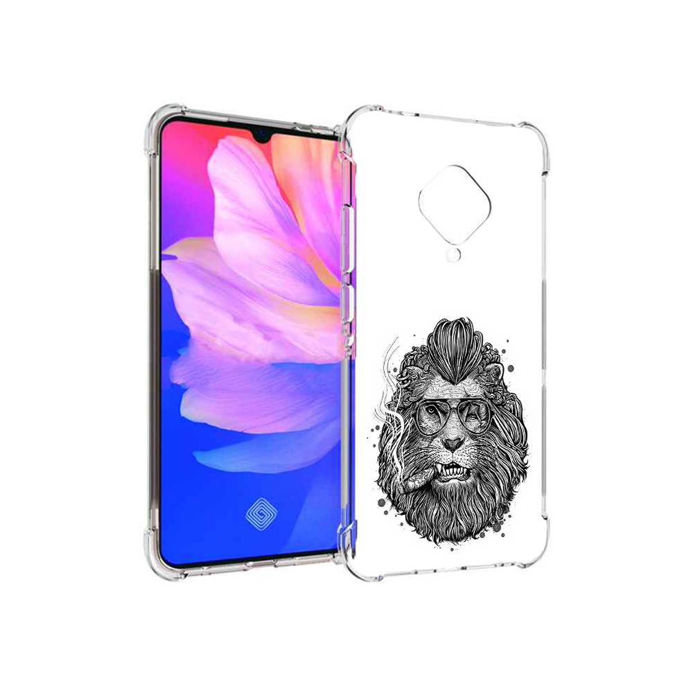 

Чехол MyPads Tocco для Vivo V17 курящий лев (PT147343.378.432), Прозрачный, Tocco