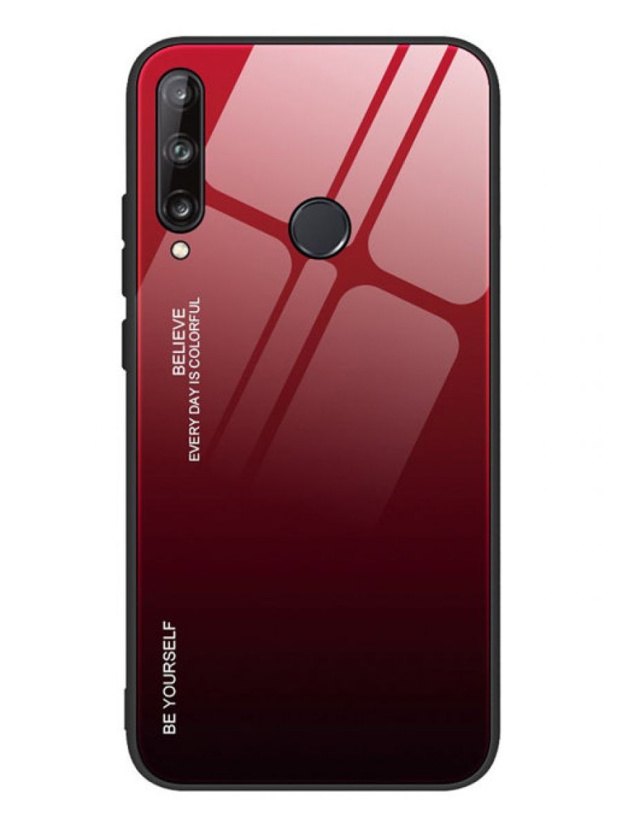 

Стеклянный чехол Gradation на Huawei P40 Lite E, Honor 9C бирюзовый