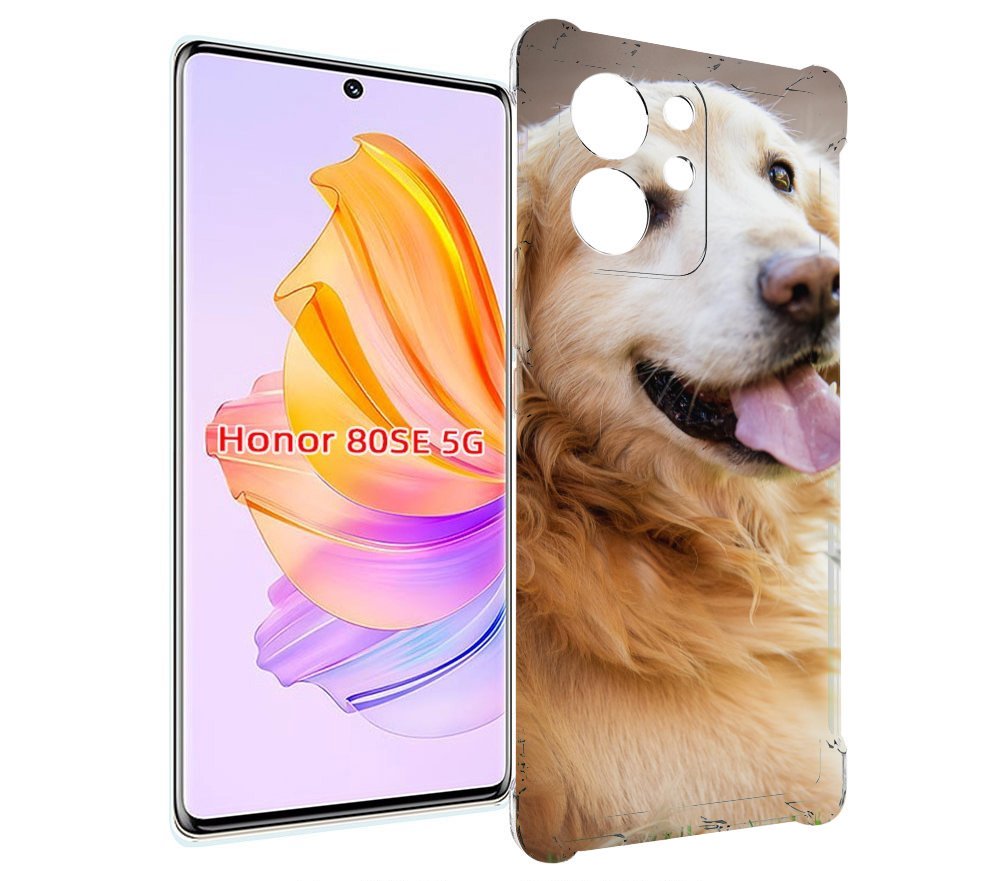 

Чехол MyPads золотистыи ретривер для Honor 80 SE, Прозрачный, Tocco