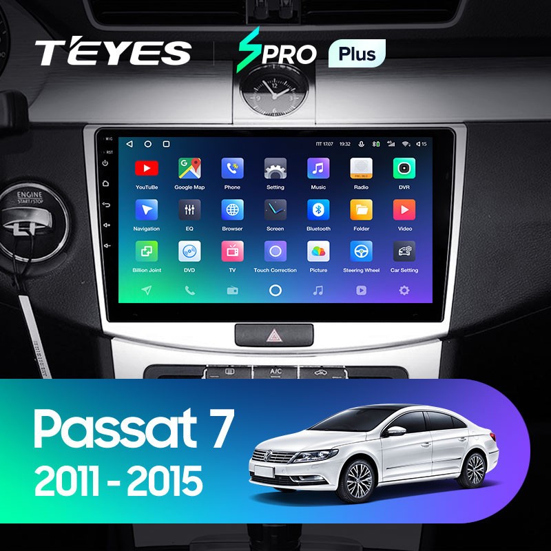 Штатная магнитола Teyes SPRO Plus 432 Volkswagen Passat B6 2005-210 B7 2010-2015 3050000₽