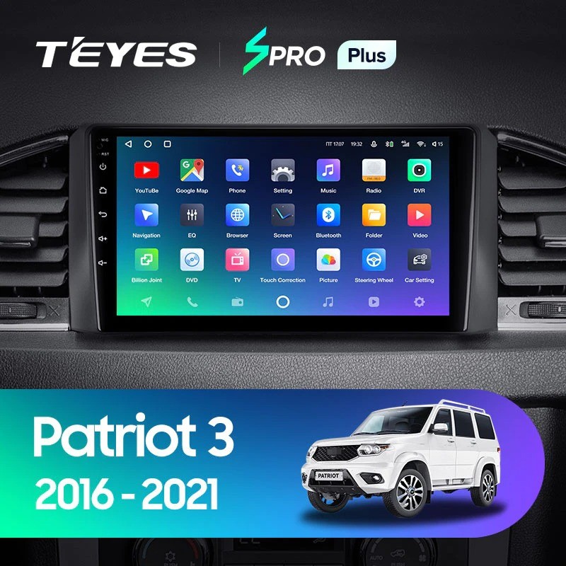 Штатная магнитола Teyes SPRO Plus 432 UAZ Patriot 3 2016-2021 F1 3507500₽