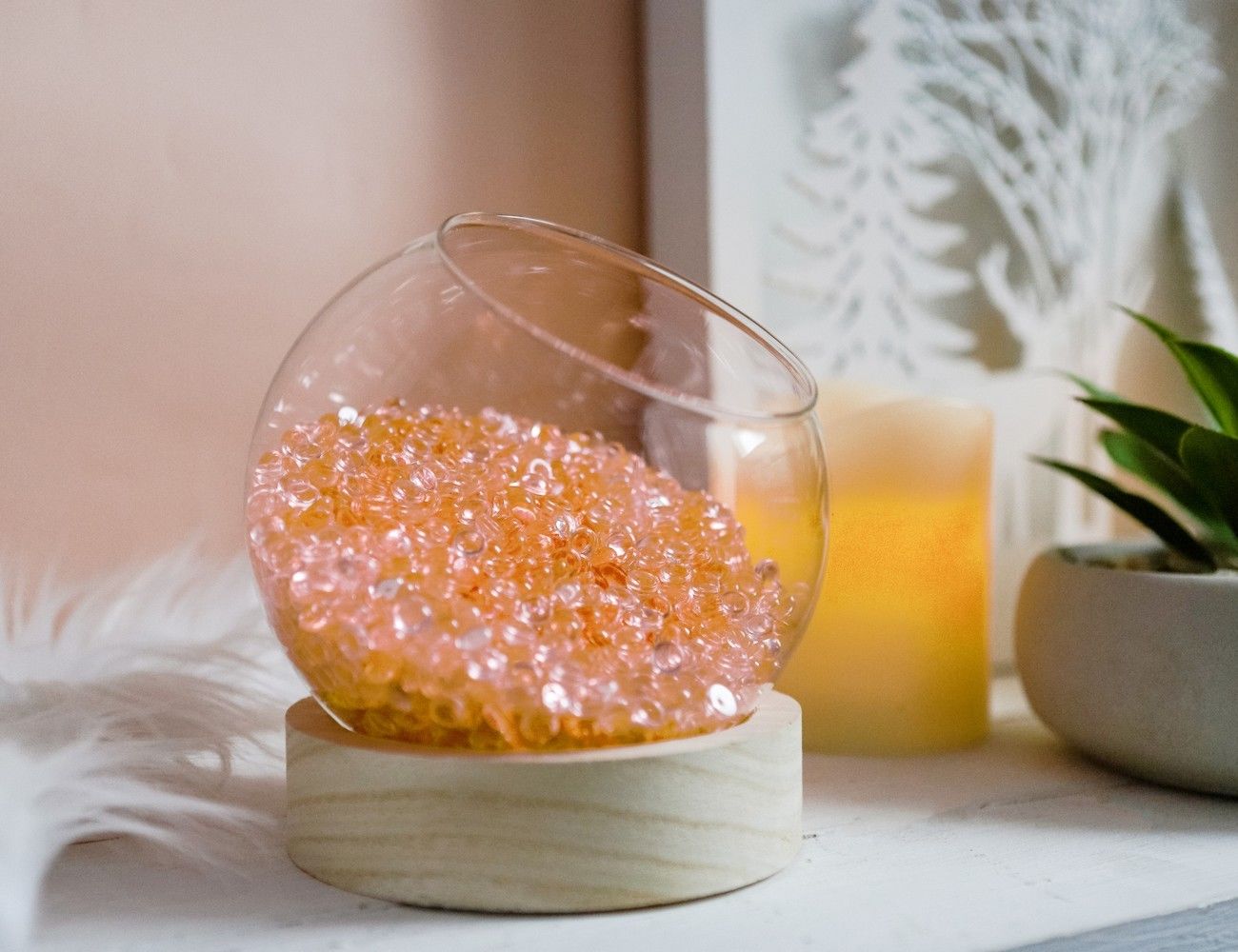 Декоративные кристаллы MAGIC DEW, оранжевые, 1.5 кг, 4 SEASONS