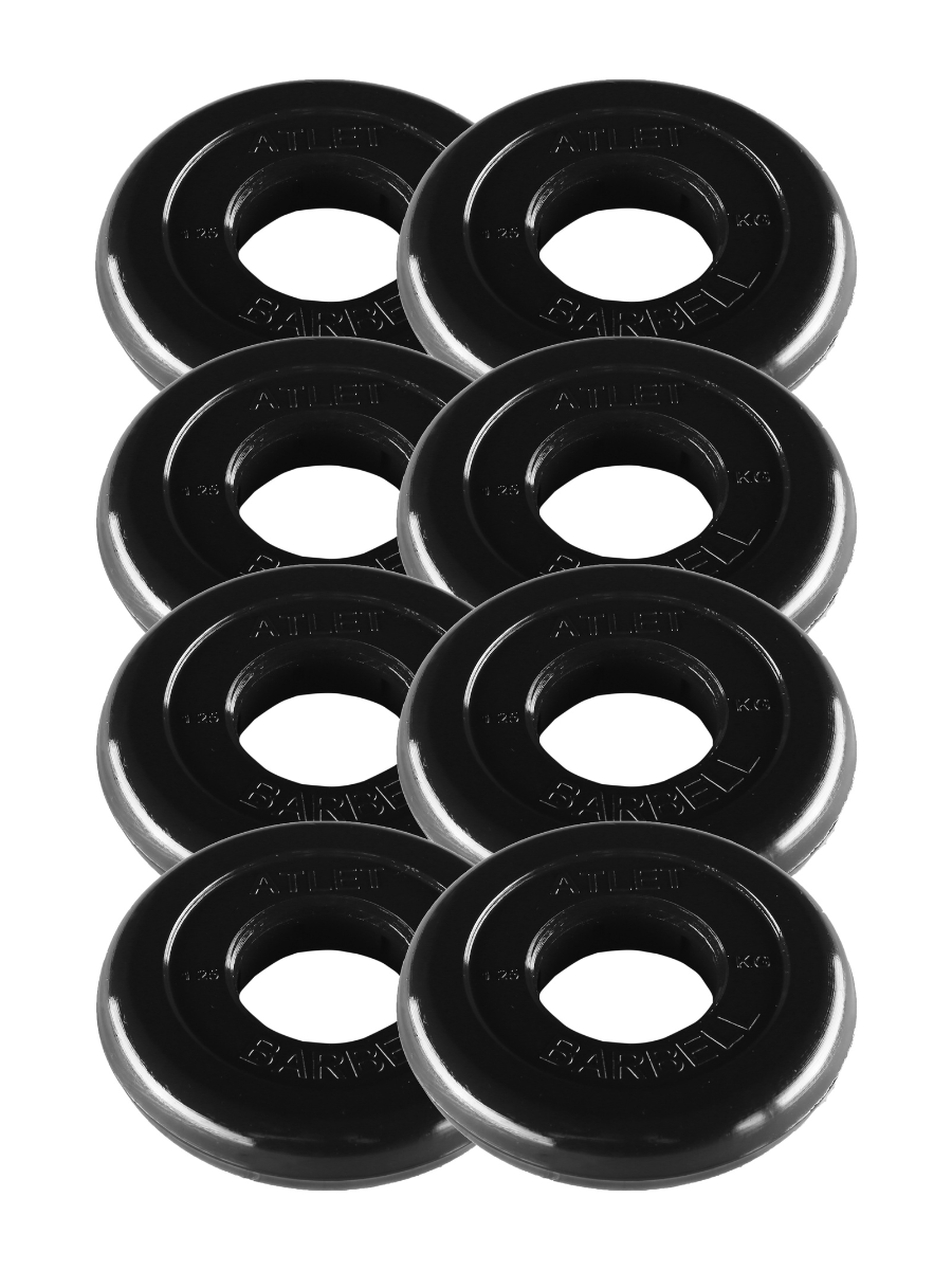 

Диск для штанги MB Barbell Atlet 8 шт. 1,25 кг, 51 мм черный, Atlet 8 шт.