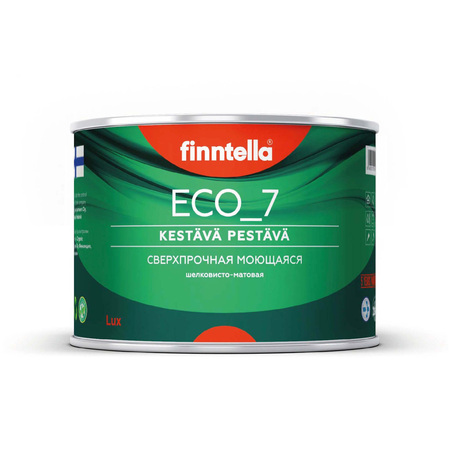 

Высокостойкая интерьерная краска FINNTELLA ECO_7 с оптическим эффеком EggShell. Усилена по, Бежевый, интерьерная ECO_7 EggShell с защитой от пятен и царапин