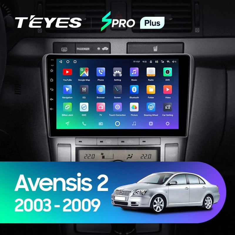 Штатная магнитола Teyes SPRO Plus 432 Toyota Avensis T250 2003-2009 3553500₽