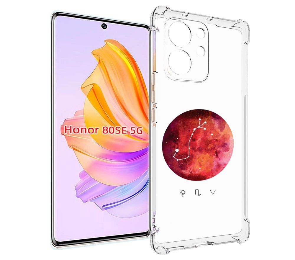 

Чехол MyPads знак зодиака скорпион 6 для Honor 80 SE, Прозрачный, Tocco