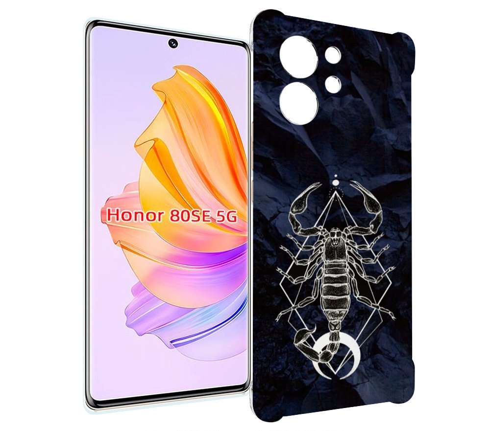 

Чехол MyPads знак зодиака скорпион 3 для Honor 80 SE, Прозрачный, Tocco