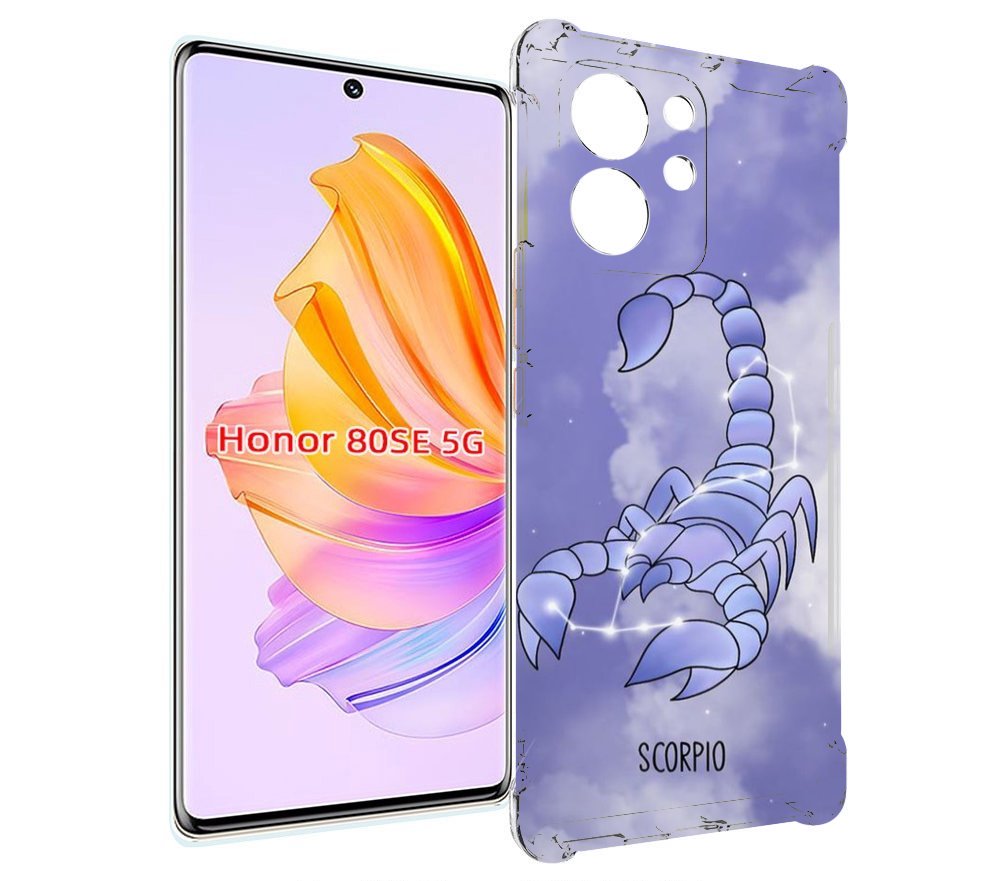 

Чехол MyPads знак зодиака скорпион 2 для Honor 80 SE, Прозрачный, Tocco