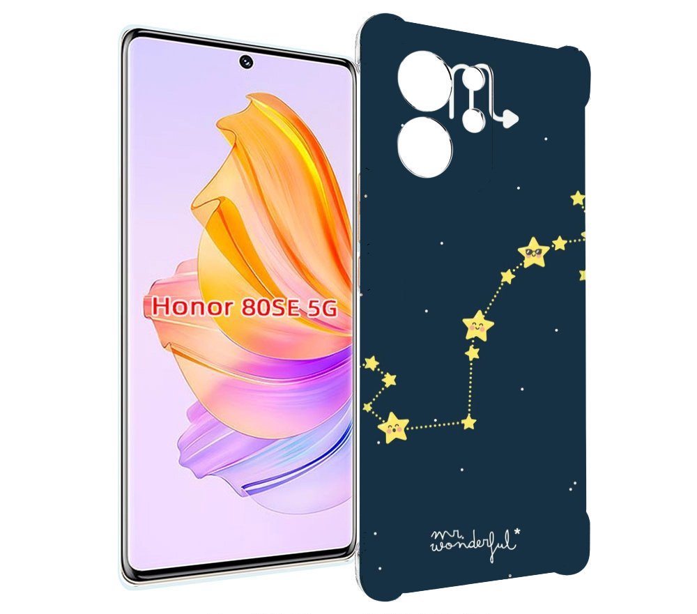 

Чехол MyPads знак зодиака скорпион 1 для Honor 80 SE, Прозрачный, Tocco