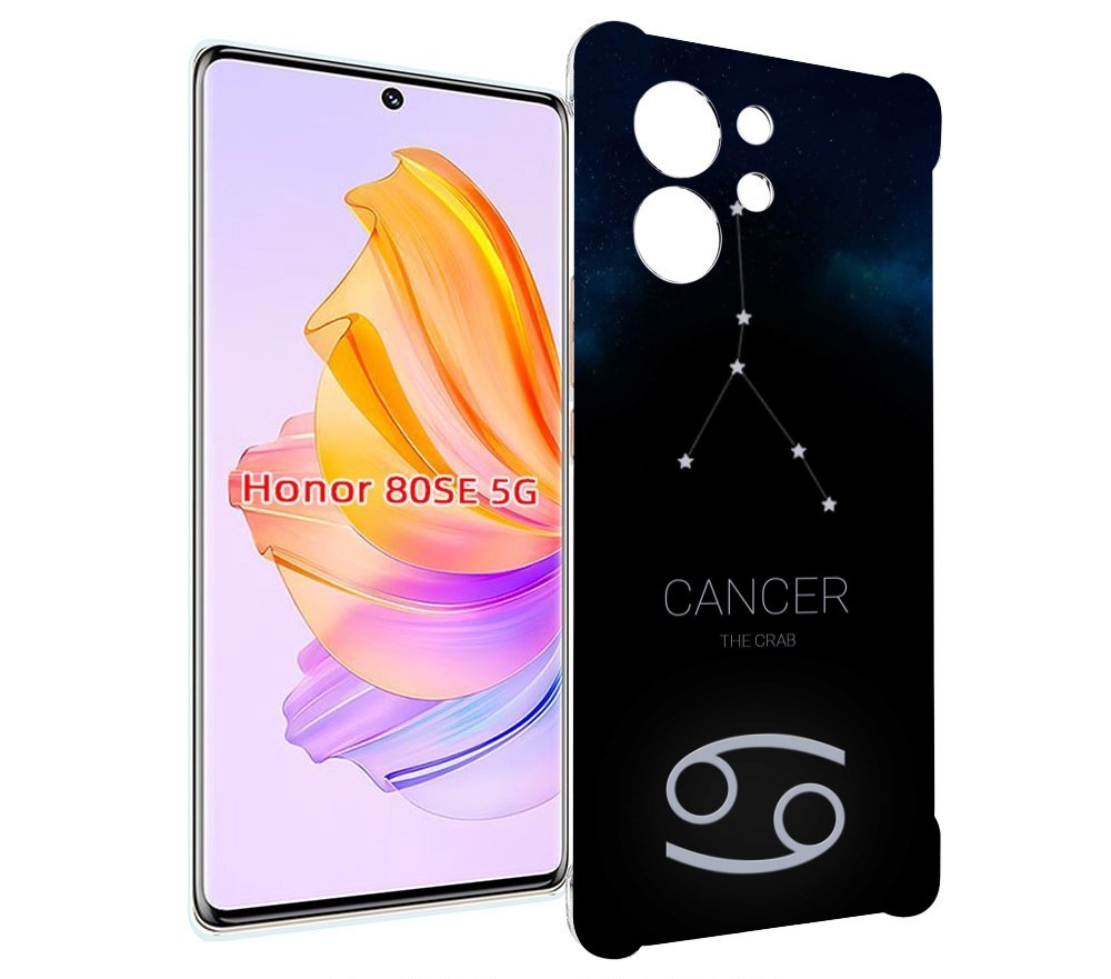 

Чехол MyPads знак зодиака рак 2 для Honor 80 SE, Прозрачный, Tocco