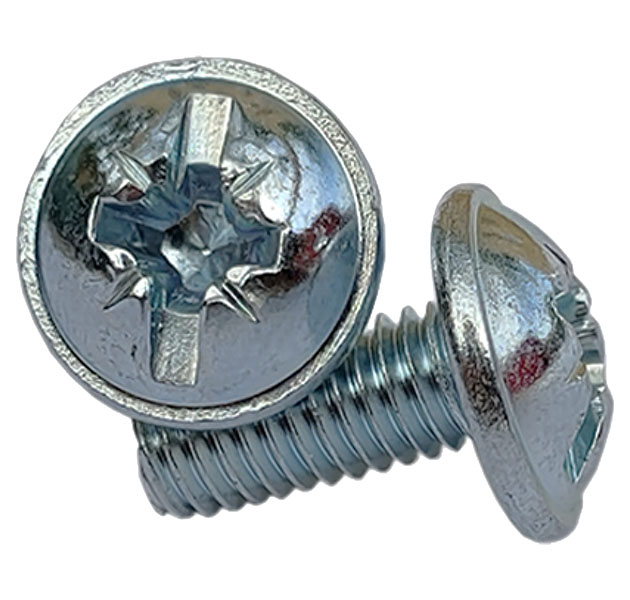 

ZAMETAL Винт М 6 х16 с полусфер. гол. и прессш., DIN 967 оц. / уп. 500 шт/ ZA514318