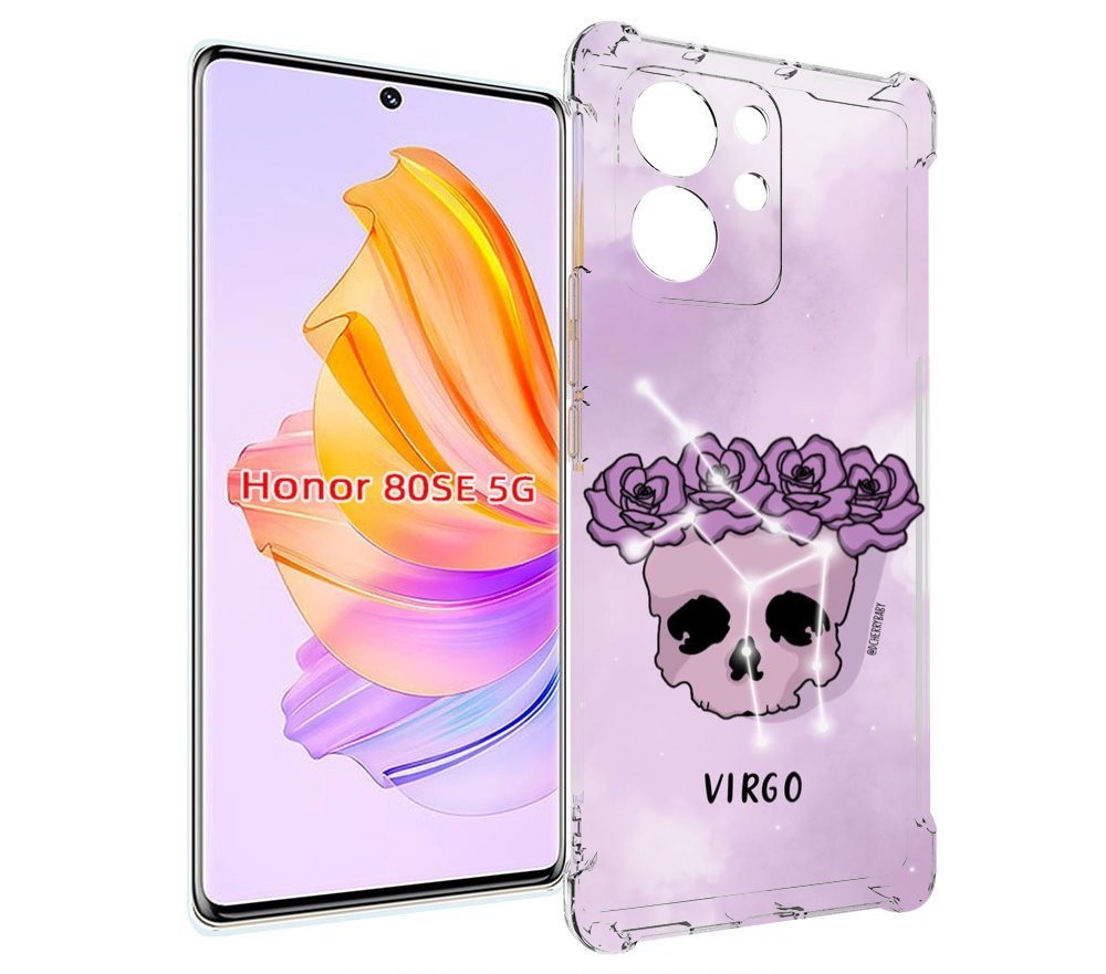 

Чехол MyPads знак зодиака дева 2 для Honor 80 SE, Прозрачный, Tocco