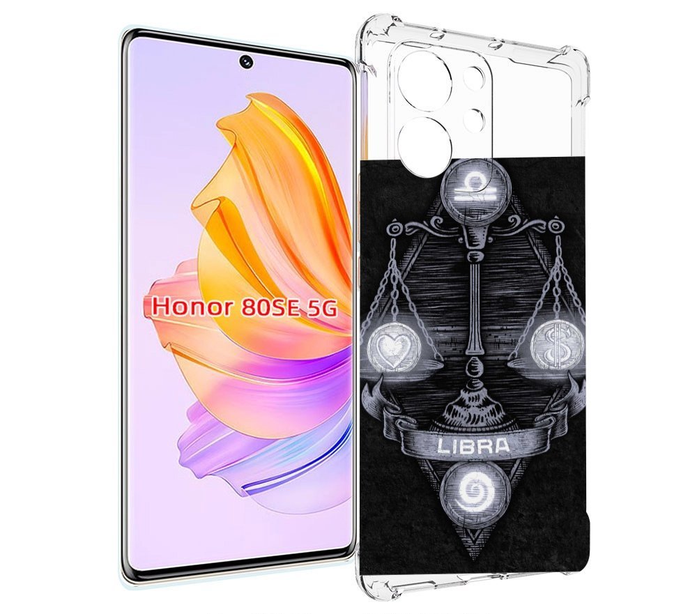 

Чехол MyPads знак зодиака весы 2 для Honor 80 SE, Прозрачный, Tocco