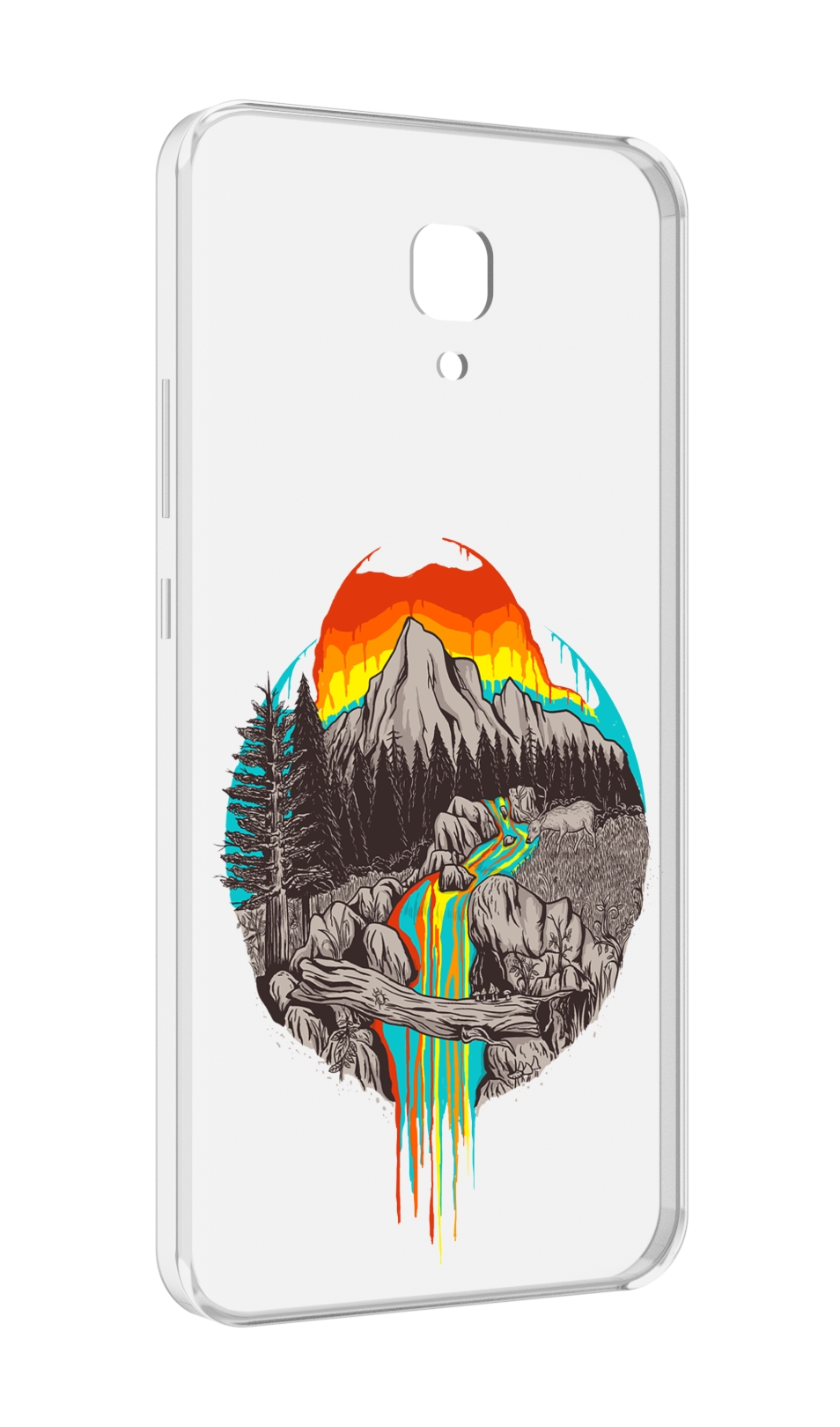 

Чехол MyPads Радужный водопад для Meizu M5 Note, Прозрачный, Tocco