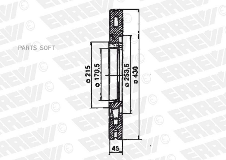 ER713479_диск тормозной 430x160x45 n10x13.5\SAF SKRB9022 22,5'